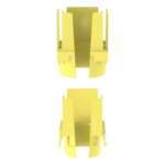 PANDUIT FIDT2X2LYL – Tapa de Salida para Tubo Corrugado / 1.5 in (38 mm) / Para Canaleta 2x2 FiberRunner™ / ABS / Color Amarillo