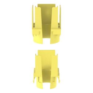 PANDUIT FIDT2X2LYL – Tapa de Salida para Tubo Corrugado / 1.5 in (38 mm) / Para Canaleta 2x2 FiberRunner™ / ABS / Color Amarillo