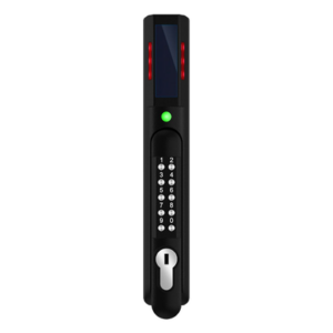 PANDUIT ACF06 – Chapa de Seguridad Electrónica / Doble Autenticación RFID y PIN / Lector Dual 125 kHz y 13.56 MHz / Sensor de Humedad Integrado / 200 Usuarios / LED de Alertas