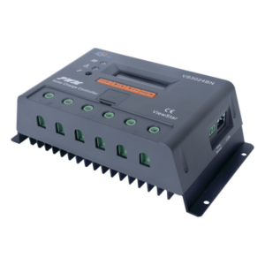 EPEVER VS-3024-BN – Controlador Solar de Carga PWM / 30 A / 12/24 V / Display LCD / RS485 Modbus / 4 Botones Configurables