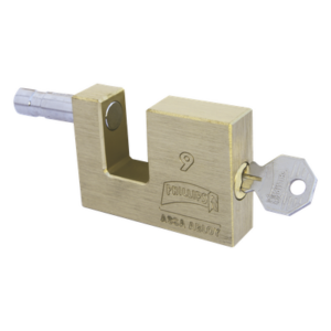 PHILLIPS-ASSA ABLOY MX111 – Candado para Cortina Metálica / Cuerpo de Latón Macizo / 5 Pernos de Combinación / Cerrojo de Balín / Acabado Cromo