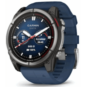 GARMIN 10-02905-90 – Smartwatch / Pantalla AMOLED 1.4" / GPS Multibanda / Resistencia 10 ATM / Batería 29 Días / Titanio y Zafiro / 32 GB / Monitoreo Salud Avanzado