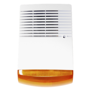 SFIRE SF-1A – Sirena Estrobo para Exterior / 120 dB / IP65 / Luz Estroboscópica 12 VDC / Anti-Sabotaje