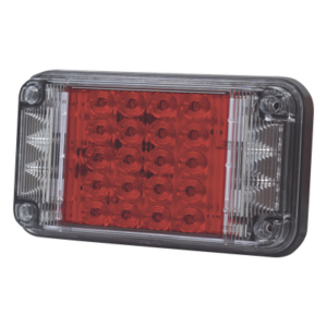 EPCOM INDUSTRIAL SIGNALING XLTE2345R – Luz de Advertencia LED / 66 LEDs / 7x4 Pulgadas / 12 VCC / 10 Patrones de Destello / Montaje Permanente