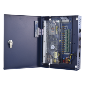 EPCOM POWERLINE PLK-12-DC-16A – Fuente de poder profesional de 12-14.8 Vcc @ 16 Amper ; para 16 cámaras , Voltaje de entrada : 96-264 Vca, con capacidad de batería de respaldo, requiere batería.