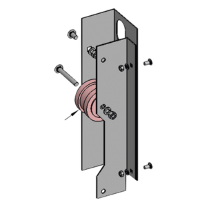 DKS DOORKING 2600-394 – Polea tensora / Material UHMW / Motor 9200 / Resistente al desgaste / Reducción de ruido