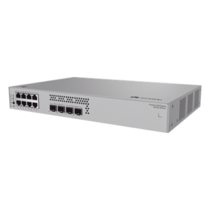 HUAWEI S220S-8P4JX – Switch Administrable Capa 2 / 8 Puertos PoE+ Gigabit / 2 SFP 1G + 2 SFP+ 10G / PoE Perpetuo / 128 W / 66 Gbps / 49 Mpps / Sin Ventilador / 3.43 kg / 1.52 ft x 1.05 ft x 0.69 ft