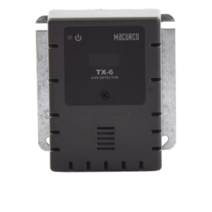 MACURCO - AERIONICS TX-6-HS – Detector y Controlador de H2S / 0-50 ppm / Doble Relevador 5 A / Salida 4-20 mA / Pantalla Digital / 1,257 ft² (116.8 m²)