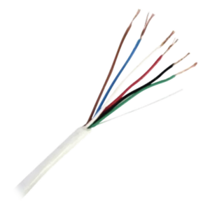 VIAKON 92-62 – Cable para Control de Acceso / 6x20 AWG / 152 m (500 ft) / Blindado / Riser / Blanco
