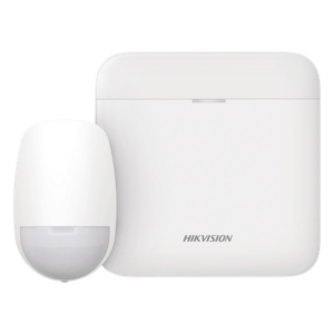 HIKVISION AXPRO-KIT-PIR – Kit de Alarma Inalámbrica / Hub con Batería 35 h / Sensor PIR 15 m (49.2 ft) / 85.9° Cobertura / 48 Zonas / Wi-Fi 2.4 GHz / 433 MHz AES-128