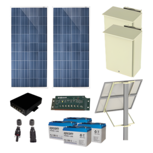EPCOM POWERLINE PL-4POE-25 – Kit Solar de 25 W con 4 Puertos PoE 802.3af/at