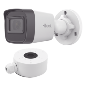 HiLook by HIKVISION IPC-B141H-C/XSP – Cámara Bala IP / 4 Megapixel / IR 20 m (65.6 ft) / IP67 / PoE / dWDR / Lente 2.8 mm / 104° HFOV