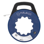 TULMEX 14-A30 – Guía Jala Cable / Alambre Plano 1.5x3 mm / 30 m (98.43 pies) / Carrete 12' (304.8 mm) / Cubierta ABS