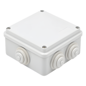 GEWISS GW-44-004 – Caja de Derivación Estanca / 6 Entradas / IP55 / IK08 / 100x100x50 mm / Libre de Halógenos / -24 a 60°C