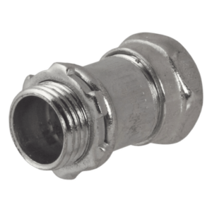 HUBBELL HUB-2904 – Conector Recto Compresión / Acero Galvanizado / Pared Delgada 1" / 48.26 mm (1.9 in) Largo / 41.65 mm (1.64 in) Diámetro / 0.11 kg (0.26 lb)
