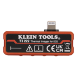 KLEIN TOOLS TI222 – Cámara Termográfica para iOS / 10,800 Píxeles / Rango -20°C a 400°C (-4°F a 752°F) / 3 Paletas de Color / Estuche Anticaída 2 m (6.6 ft)