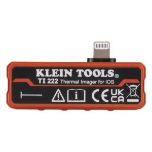 KLEIN TOOLS TI222 – Cámara Termográfica para iOS / 10,800 Píxeles / Rango -20°C a 400°C (-4°F a 752°F) / 3 Paletas de Color / Estuche Anticaída 2 m (6.6 ft)