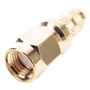 RF INDUSTRIES,LTD RP-3000-1X – Conector SMA Macho Inverso / Anillo Plegable / Cables RG-8/X, LMR-240, 9258 / Cuerpo y Contacto Oro / Aislante Teflón