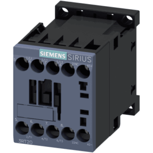 SIEMENS 3RT2016-1BB42 – Contactor de Potencia SIRIUS 3RT2 / AC-3e/AC-3 9 A / 4 kW a 400 V / 3 Polos / 24 V DC / 1 NC Auxiliar / Bornes de Tornillo / Tamaño S00 / IP20 / Montaje en Carril DIN 35 mm