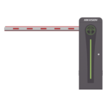 HIKVISION KT-320-LED(4ML) – Barrera Vehicular Automática / Brazo Iluminado LED 4 m (13.1 ft) / Motor Brushless 24 VDC / 360 Ciclos/Hora / Semáforo Rojo-Verde Integrado / Control Bluetooth