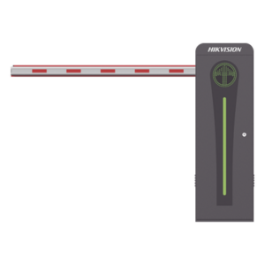 HIKVISION KT-320-LED(4ML) – Barrera Vehicular Automática / Brazo Iluminado LED 4 m (13.1 ft) / Motor Brushless 24 VDC / 360 Ciclos/Hora / Semáforo Rojo-Verde Integrado / Control Bluetooth