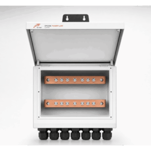 EPCOM POWER LINE BY RITAR RESPARALLELBOX – Caja de Distribución para Baterías en Paralelo / Hasta 6 Baterías / Corriente Máxima 300 A / 400 x 150 mm / Compatible con RES20010K, RES1005K, RLB10048MAX y Cualquier Banco de Baterías