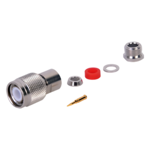 RF INDUSTRIES,LTD RT-1200-C – Conector TNC Macho / Rosca Izquierda / Bronce Niquelado / Teflón / RG-58/U, RG-142/U