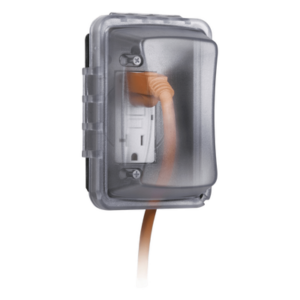 HUBBELL HUB-MM-410-C – Cubierta de Intemperie / 1 Entrada / Montaje Horizontal/Vertical / Profundidad Ajustable 2.75 a 3.25 in / NEMA 3R / Policarbonato Transparente