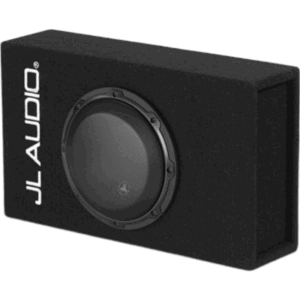 JL AUDIO 10-03250-00 – Subwoofer Amplificado para Coche / 8″ (20.3 cm) / Amplificador Integrado 250 W RMS / Impedancia 0.4 Ω o 0.2 Ω / Carcasa con Puertos / Rejillas Incluidas / JL Audio MicroSub+ W3v3