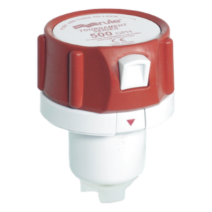 RULE 45DR – Bomba de reemplazo / 500 GPH (1893 LPH) / 12V DC / 2.5A fusible / 1.1 pies cúbicos por hora