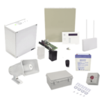 HONEYWELL HOME RESIDEO VECINALPANICB – Kit de Alarma Vecinal / Panel 48 Zonas / 40 Botones de Pánico Inalámbricos / Sirena Estroboscópica Exterior