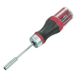 PRECISION PSTH02005 – Desarmador multifuncional / 16 en 1 / Función de matraca / Mango ergonómico antideslizante / Acero cromo vanadio