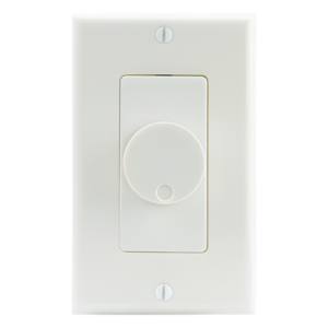 TRUAUDIO VCK-100-AIW – Control de Volumen Estéreo / 100W / Coincidencia de Impedancia / 1-8 Pares de Altavoces / Placa Frontal Decorativa