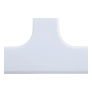 PANDUIT TFC10WH-X – Accesorio en T para Canaleta / 180° / ABS Resistente a Impactos / UL94V-0 FT4 / 0 a 50°C / Instalación Adhesiva Sin Herramienta / Blanco