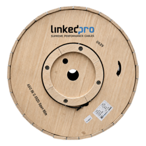 LINKEDPRO LP-ASU80-06C/4KM – Carrete de 4 Kilómetros de Fibra Óptica Aérea Mini ADSS (ASU) G.652D, Monomodo de 6 Hilos, Exterior, Span 80, Loose Tube
