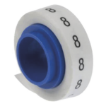 PANDUIT PMDR-8 – Rollo de Etiquetas Marcadoras / Pre-Impresas #8 / 2.4 m (7.87 pies) / Poliéster Blanco