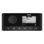 GARMIN 10-02405-00 – Sistema de Audio Marino / Pantalla LCD 2.3" / Bluetooth y ANT / 180 W Pico / 22 W RMS x 4 / 2 Zonas Multi-Zone / IPX6 e IPX7 / Compatible con AM, FM, DAB+, AUX / Actualizaciones Inalámbricas