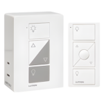 LUTRON CASETA WIRELESS PPKG1PWH – Atenuador Inteligente de Clavija / Control Remoto Inalámbrico / 100 W LED/CFL o 300 W Incandescente/Halógeno / Alcance RF 9 m (29.5 ft) / 120 V