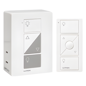 LUTRON CASETA WIRELESS PPKG1PWH – Atenuador Inteligente de Clavija / Control Remoto Inalámbrico / 100 W LED/CFL o 300 W Incandescente/Halógeno / Alcance RF 9 m (29.5 ft) / 120 V