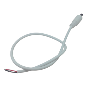 EPCOM POWERLINE DC-CORD-W – Cable de Alimentación DC / Conector Macho 5.5 x 2.1 mm / Calibre 22AWG / Longitud 30 cm / Forro Blanco / Polarizado