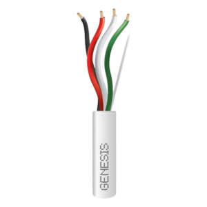 GENESIS 3124-1012 – Cable Plenum / 4x14 AWG / CL3P / 305 m (1000 ft) / Blanco / Cobre Sólido / -20°C a 75°C