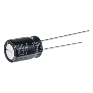 SYSCOM 6-EEU-FR1C102 – Capacitor Electrolítico Radial / 1000 µF / 16 VDC / 8000 h a 105 °C / 10 mm x 16 mm / Corriente de Rizado 1790 mA RMS
