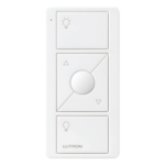 LUTRON ELECTRONICS PJ23BRLGWHL01 – Control Inalámbrico de Iluminación / 3 Botones con Subir y Bajar / Alcance 18 m (59.1 ft) / Batería 10 Años / RF para Sistemas Lutron