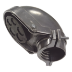 HUBBELL HUB-2404 – Mufa de Aluminio / Tipo Abrazadera / 1 in / UL 514B / 3.063 in Alto