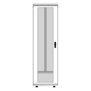 LINKEDPRO LES-60-60-42UGW – Gabinete Rack de Piso / 42 Unidades / 19 Pulgadas / Carga 1000 kg / Puerta Cristal Templado / Ventilación Superior
