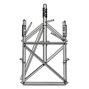 ROHN RSB-07 – Base corta para sección 7 para Torres Autosoportadas RSL.
