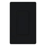 LUTRON ELECTRONICS DVBIBL – Inserto Ciego para Placa de Pared / Apertura Estilo Designer / Acabado Brillante Negro / Color Estable UV