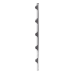 EPCOM INDUSTRIAL SYS-POST-2-R2 – Poste de Paso para Cerca Electrificada / Aluminio PTR 1 m (3.28 ft) / Perfil Cuadrado 1" / 5 Aisladores Incluidos