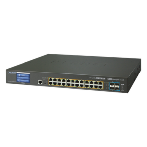 PLANET GS-5220-24UP4X – Switch Administrable L3 24 puertos 10/100/1000 Mbps c/Ultra PoE 400 Watts, 4 Puertos 10G SFP+
