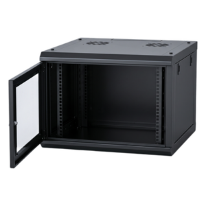 LINKEDPRO SR-19-04-GN3G – Gabinete de Pared / 4U / 19 in / Cristal Templado / 635mm Profundidad / 2.09 ft / 100 kg Carga